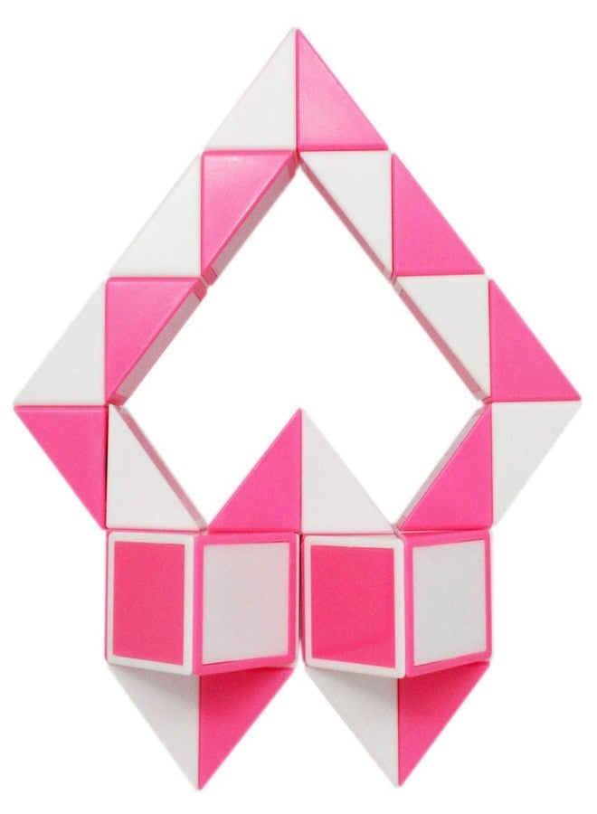 Mipartebo Magic Snake Cube Twist Puzzle 36 Wedges Large Size Twist Fidget Snake Toys Gift Party Favors Game Goodie Bag Fillers Christmas Stocking Stuffers for Kids Adults Teens Pink - Image 5